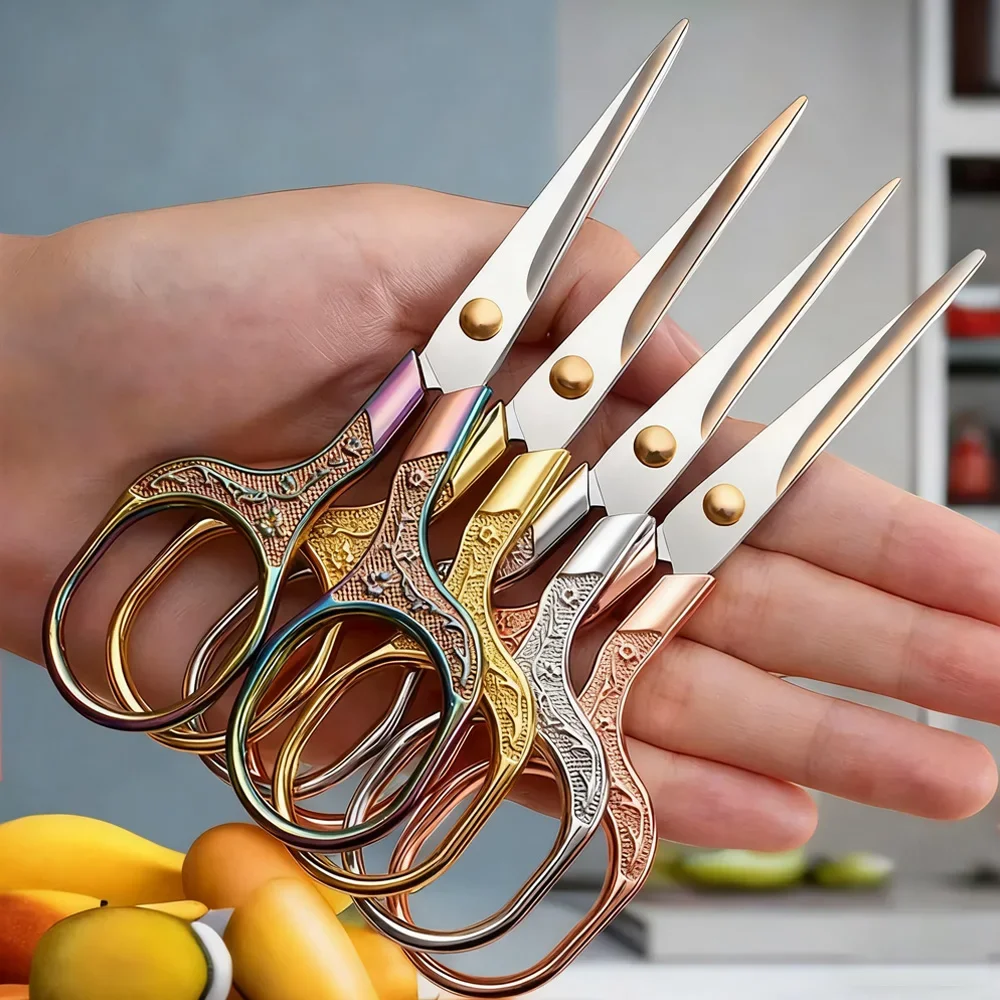 Scissors Stainless Craft - Retro Multi-Functional Stainless Steel Scissors for