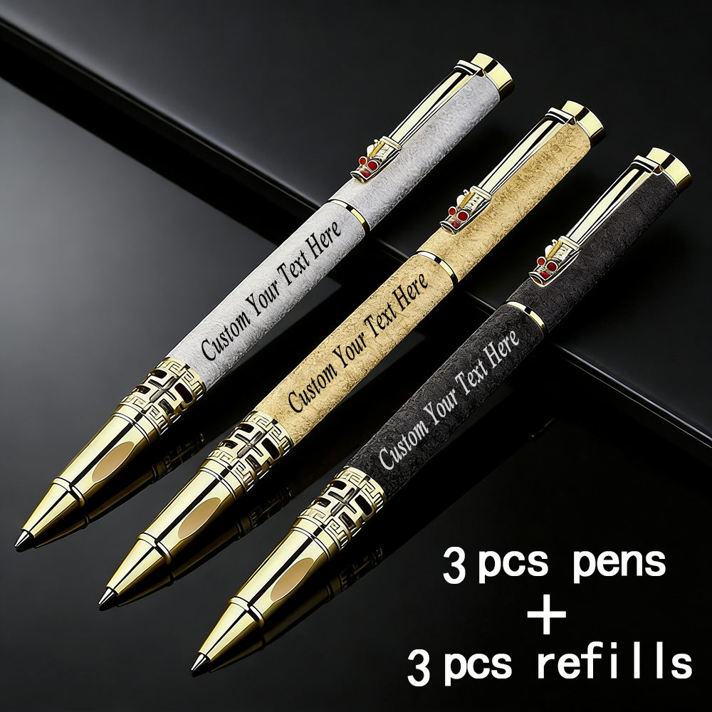 Stationery And Office Supply Stores - 3 pcs Custom Personalized Gel Pen