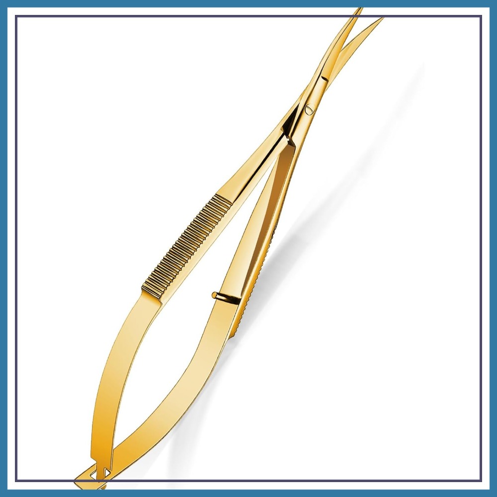 Scissors Stainless Craft - 4.7 Inch Curved Stainless Steel Squeeze