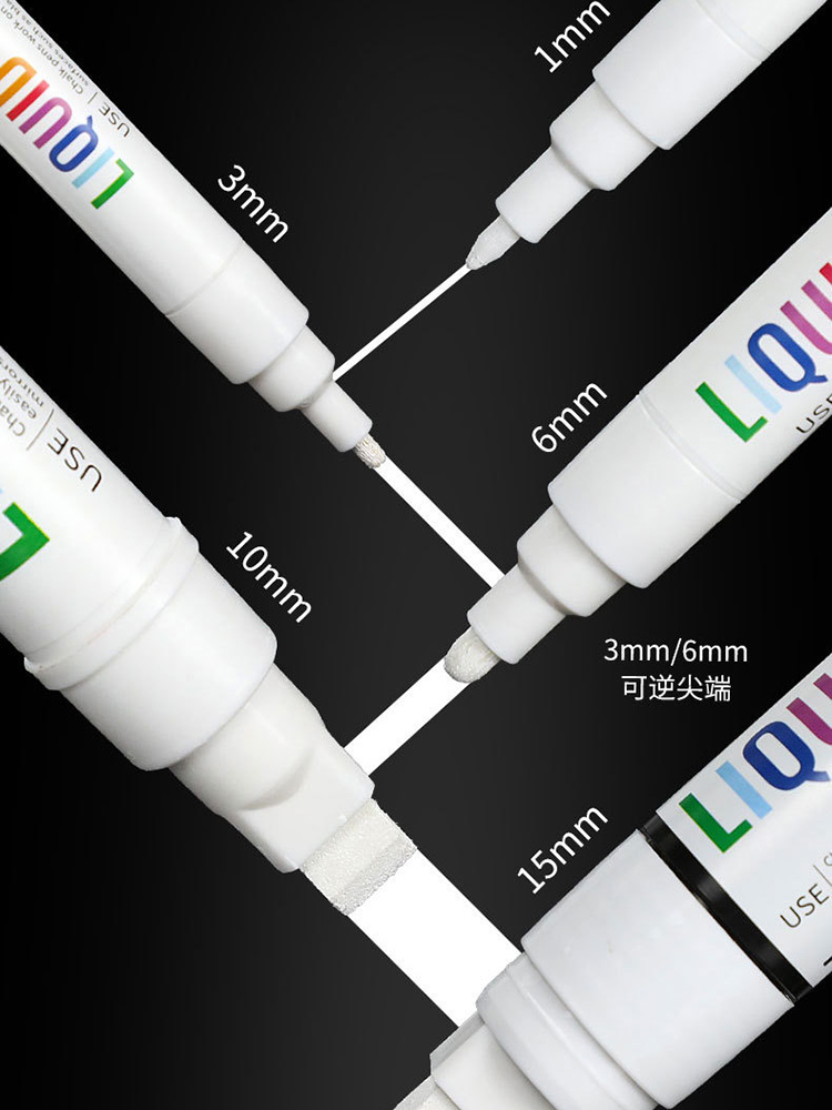 Correction Fluid White - 5Pcs White Liquid Chalk Marker, Erasable,