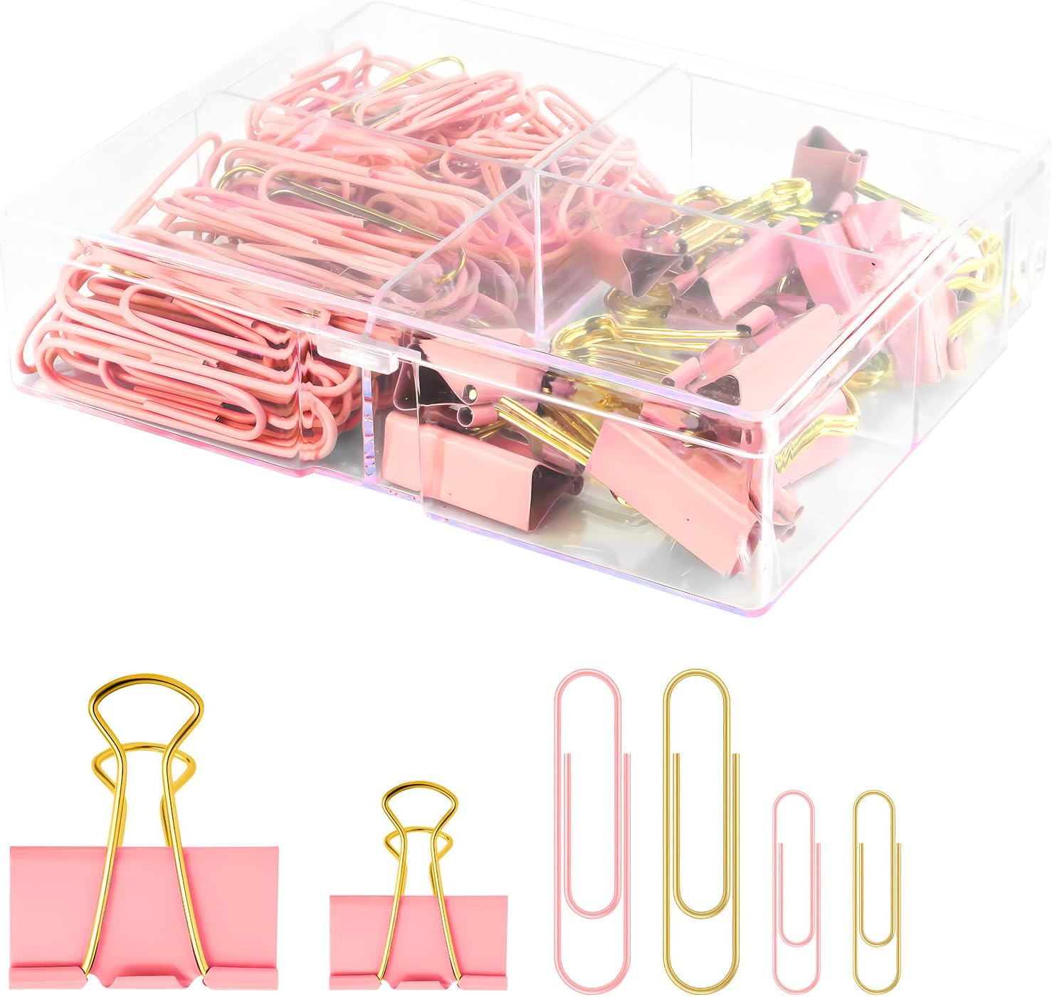 Binder Clip Assorted - Paper Clips Binder Clips Combo Set,
