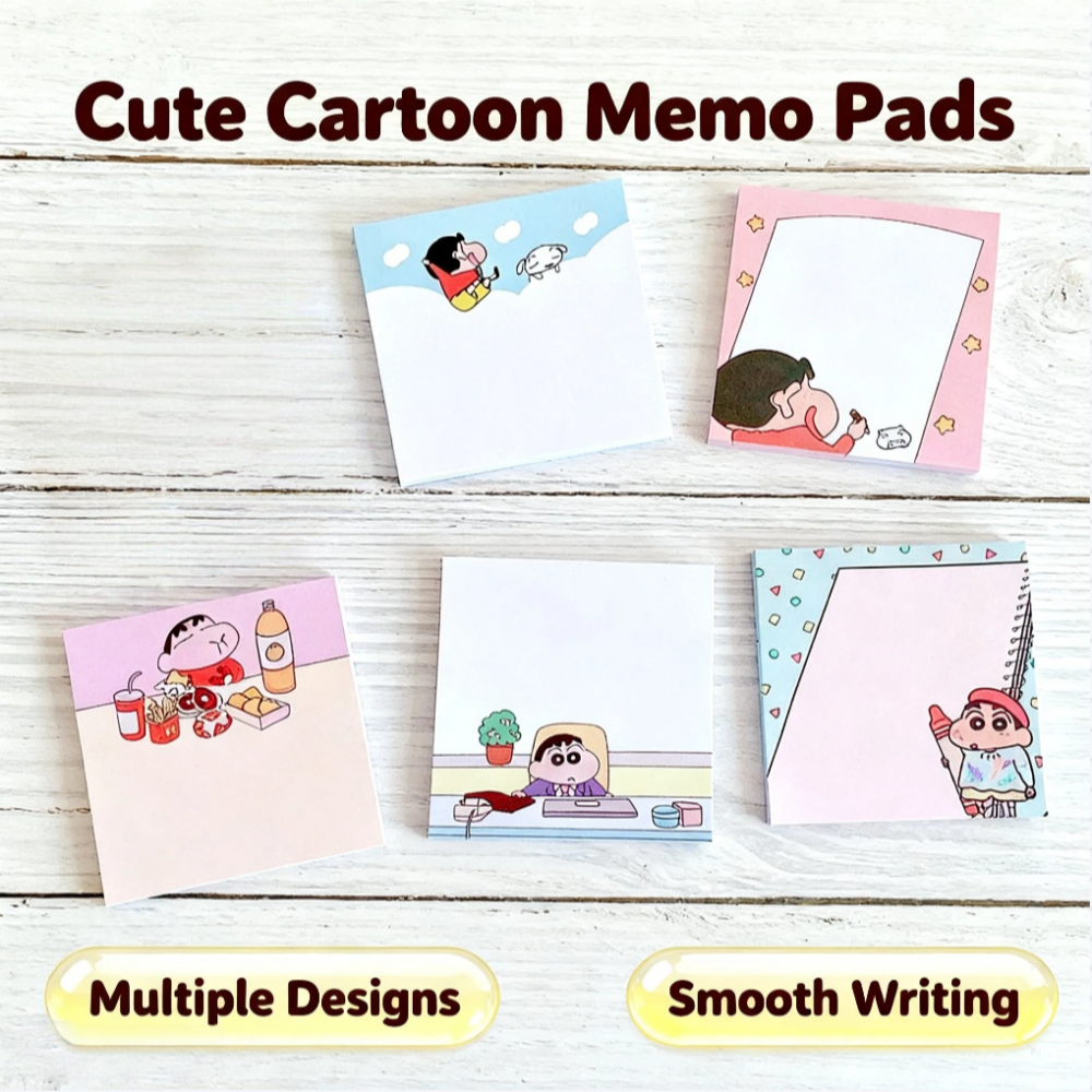 Memo Pad Sticky - Crayon Shin-chan sticky notes. Non-adhesive tearable