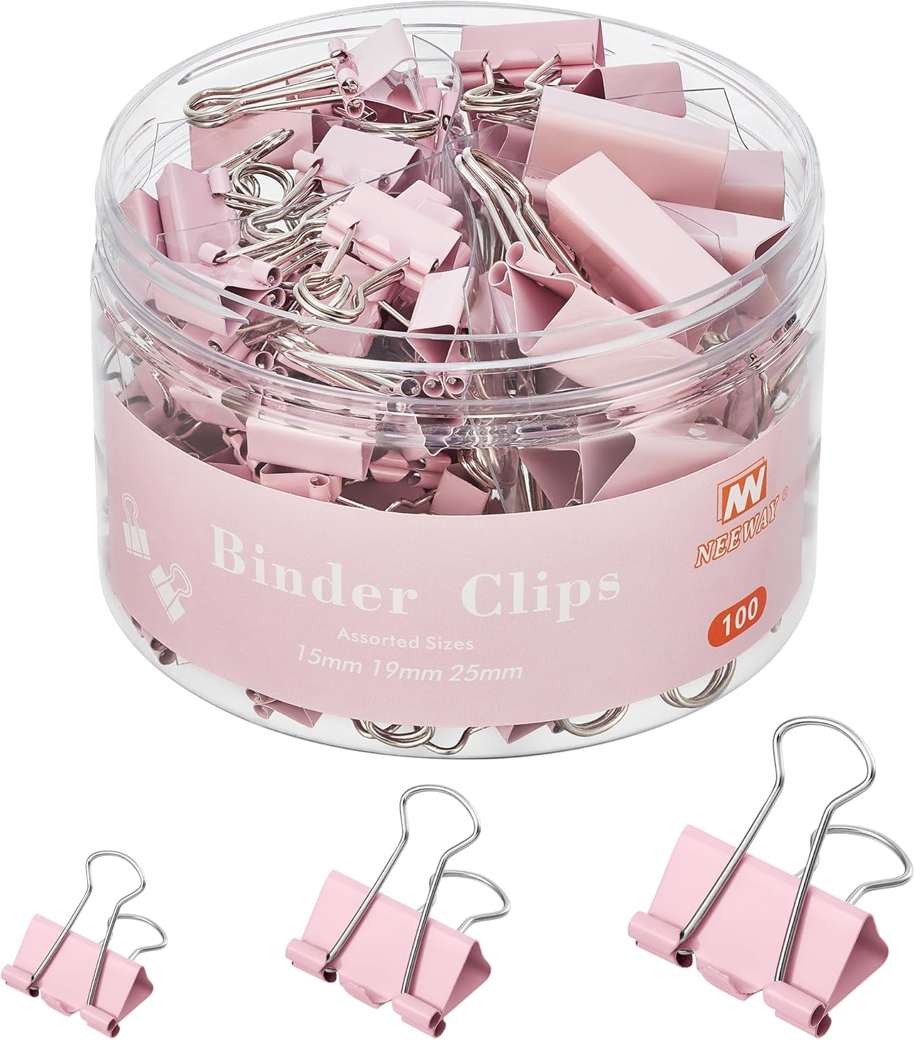 Binder Clip Assorted - 100 Count Binder Clips Assorted Sizes,