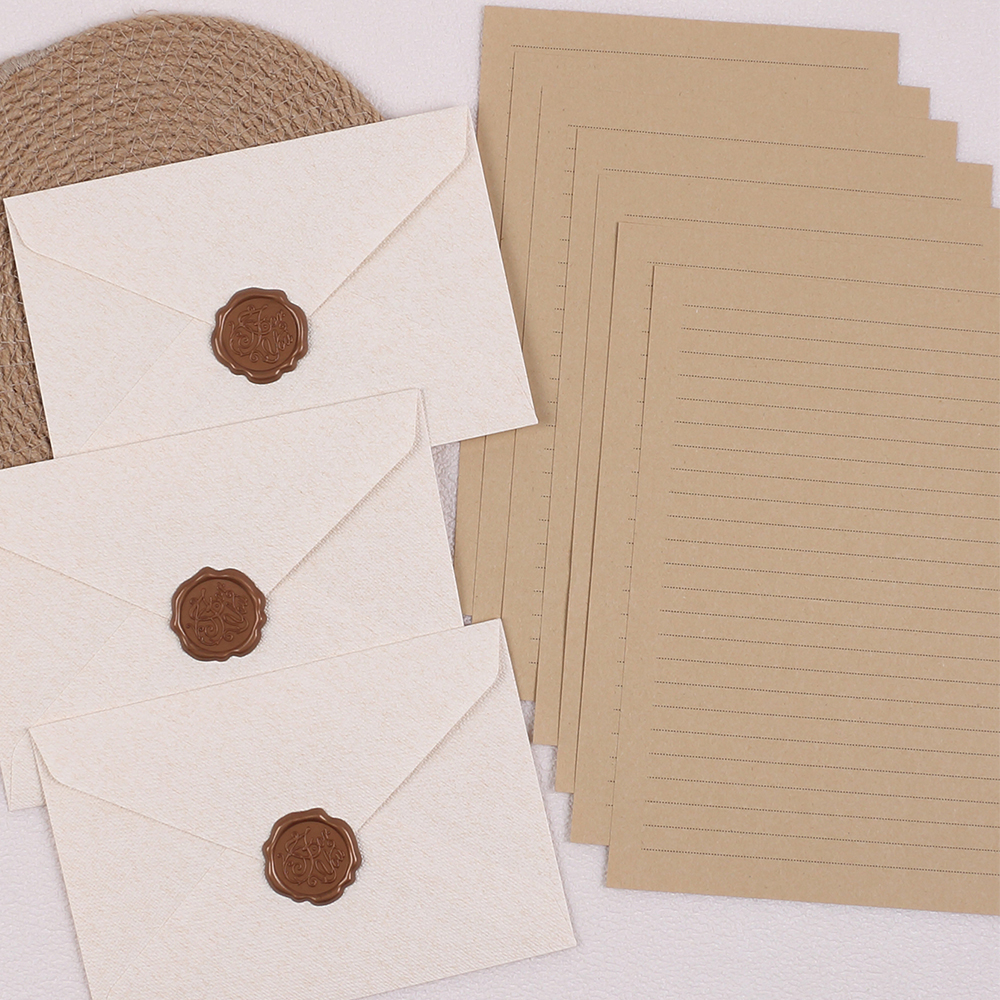 Letter Envelope Kraft - Stationery Set with Envelopes and Stationery