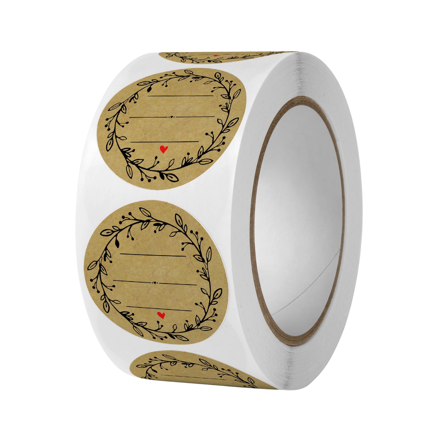 Letter Envelope Kraft - 500 PCs/roll 1 inch kraft paper