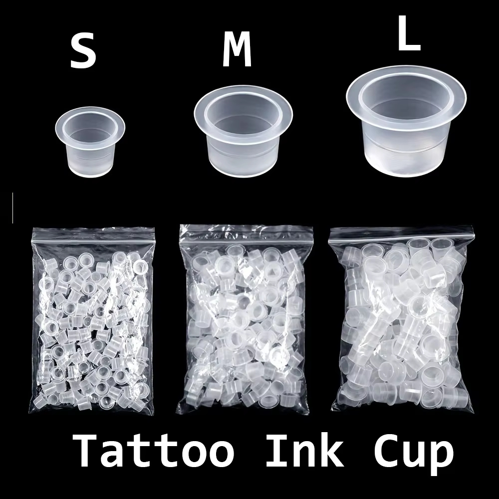 Calligraphy Ink Bottle - 100/1000pcs Disposable Microblading Tattoo Ink Cups