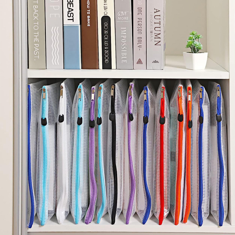 Mesh Zipper Storage Bag Docume - Portfolio Folder Zip ulasan dan harga