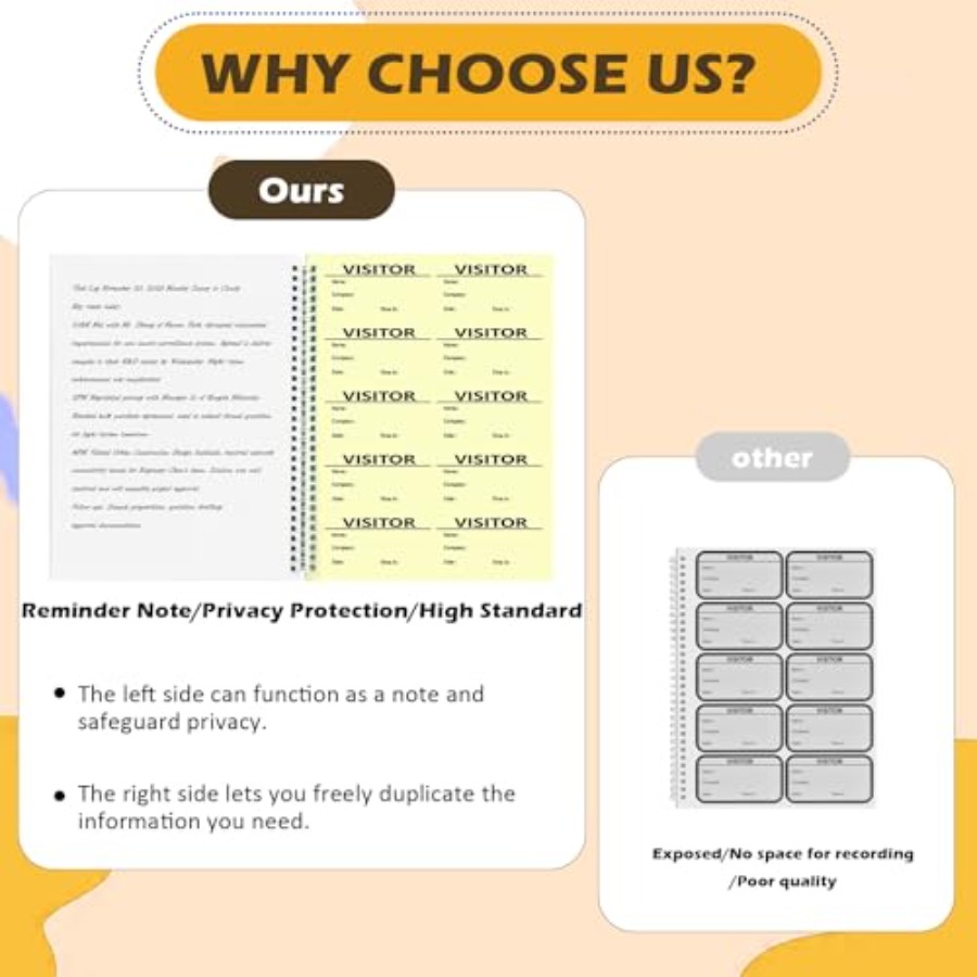 Pack Visitor Badges with Carbo - Carbon Copy Book ulasan dan harga