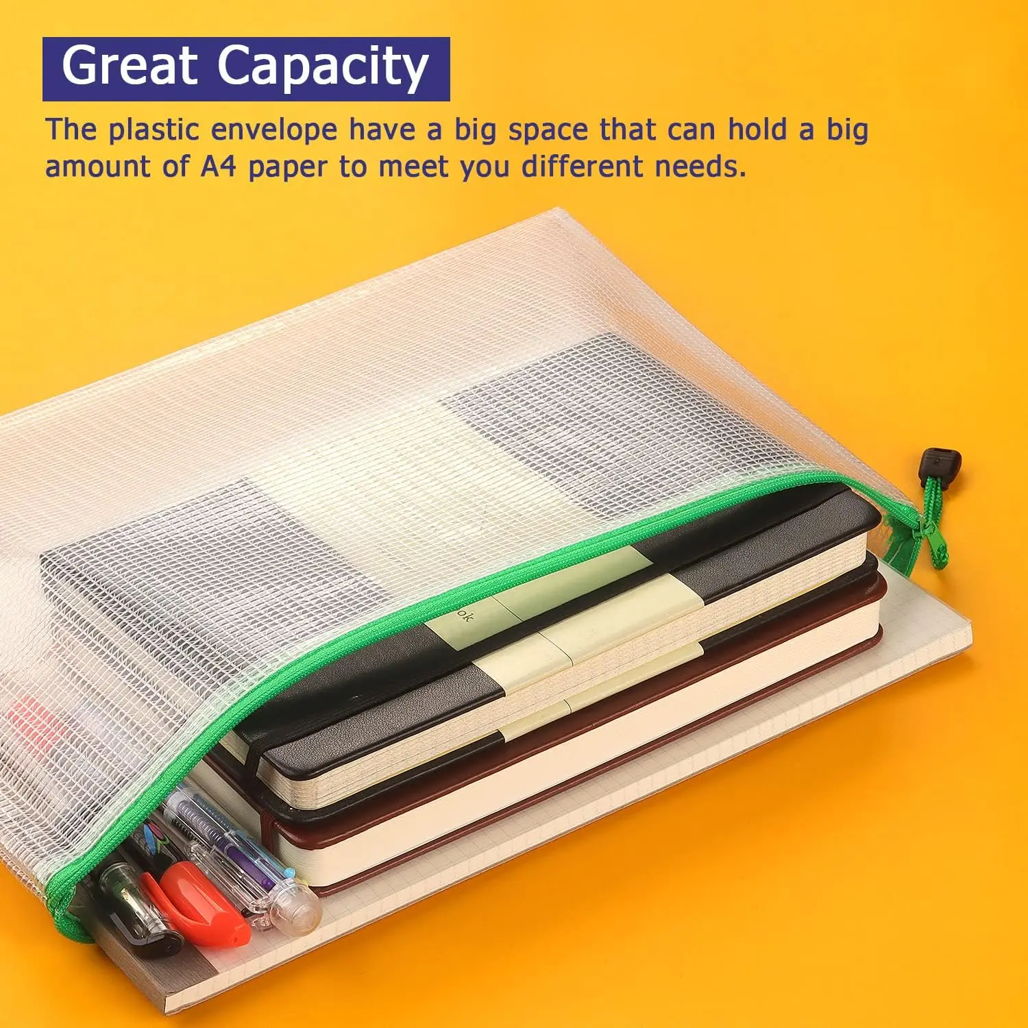 PVC Stationery Storage Bag Fol - Portfolio Folder Zip ulasan dan harga