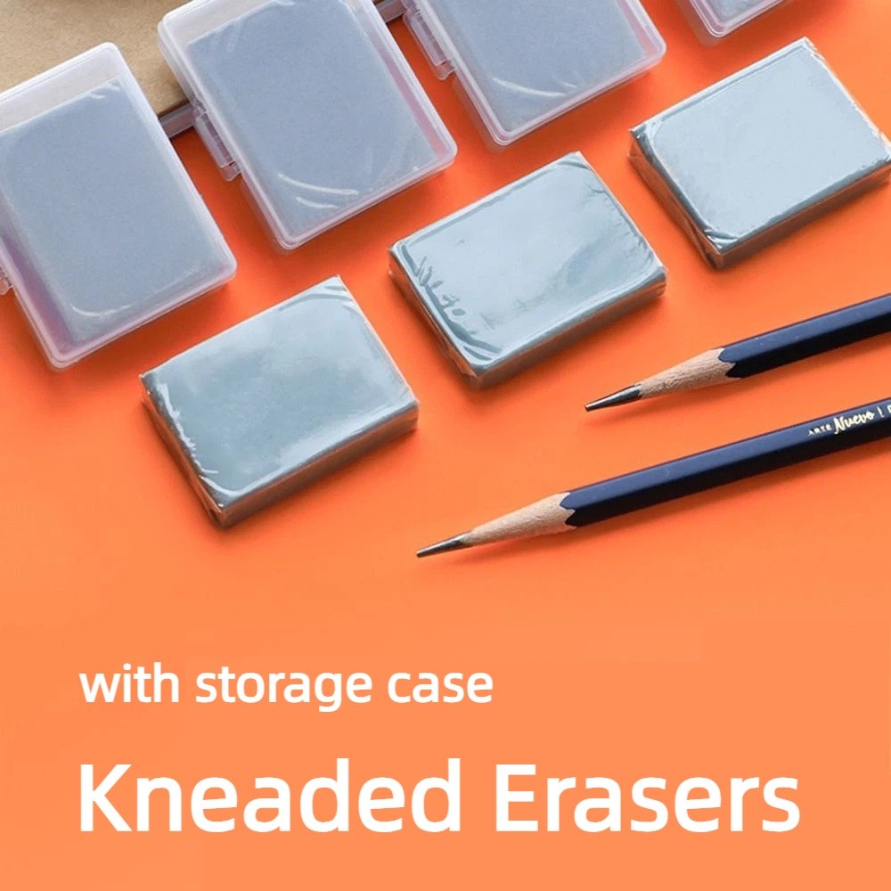 4Pcs Soft Sketching Erasers Mo - Rubber Eraser Kneaded ulasan dan harga