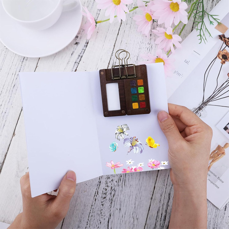 Portable Watercolor Set Travel - Binder Clip Assorted ulasan dan harga