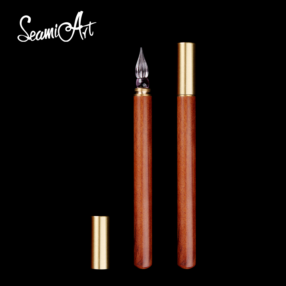 SeamiArt 1pc Wood Handle Glass - Stationery Warehouse ulasan dan harga