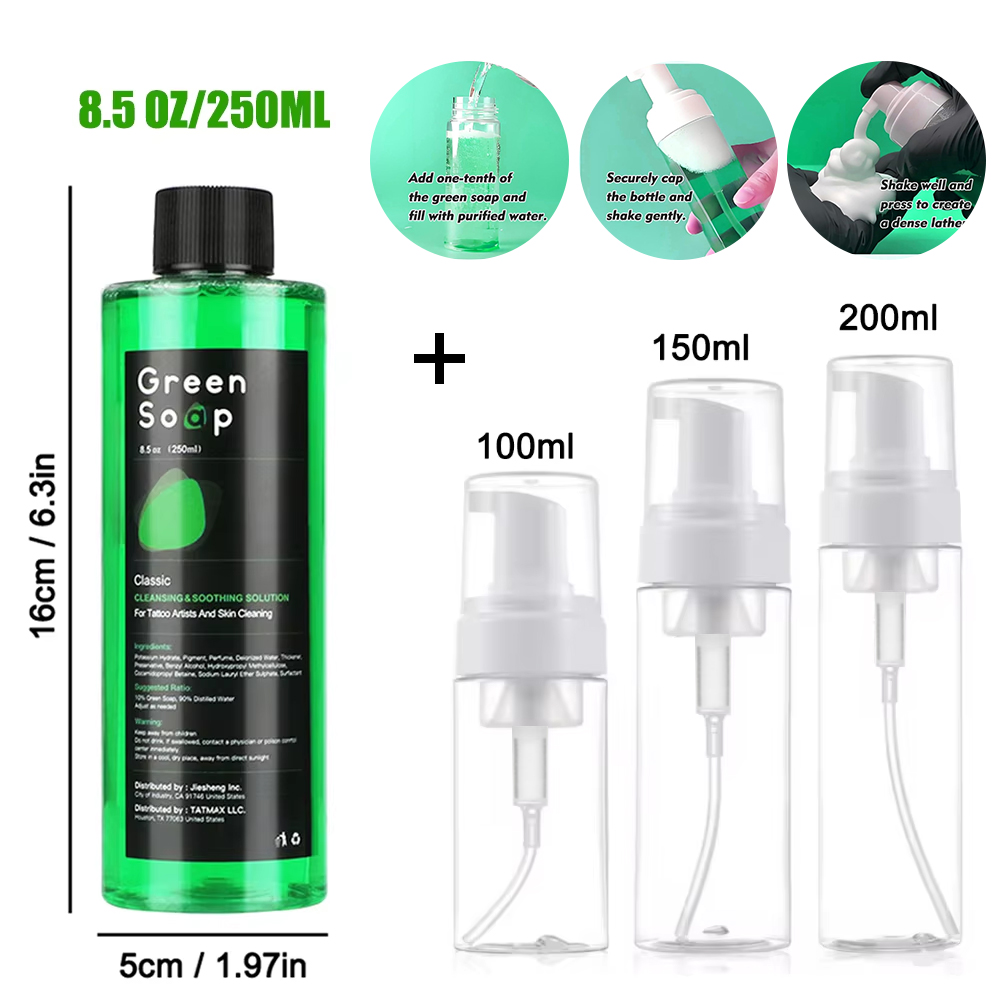 30ml 250ml 500ml Tattoo Green  - Carbon Copy Book ulasan dan harga