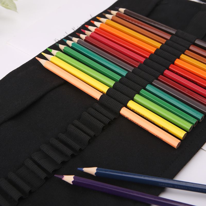 Black Color School Pencil for  - Pen Pouch Roll ulasan dan harga