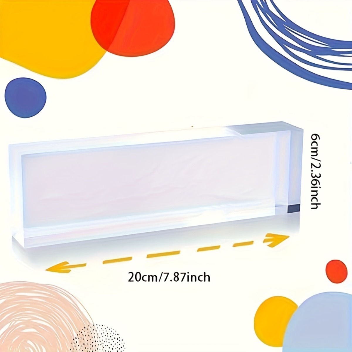 [2D Flat] Floral Pattern Acryl - Desk Name Plate ulasan dan harga