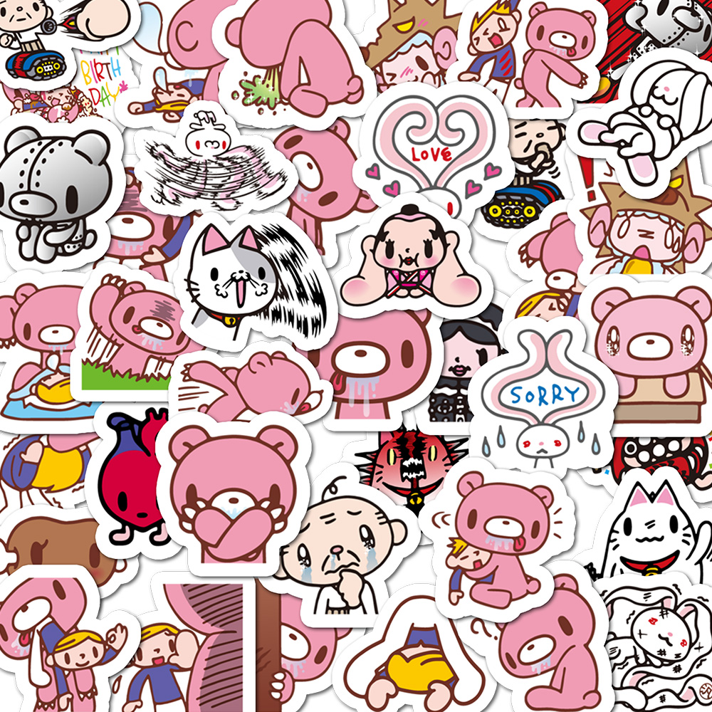 40pcs Cartoon Gloomy Bear & CH - Memo Pad Sticky ulasan dan harga