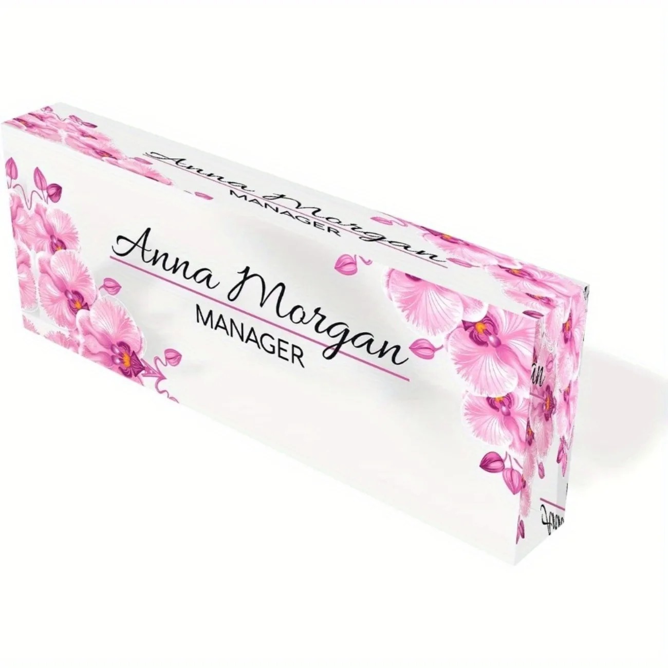 Custom 2D Flat Acrylic Desk Na - Desk Name Plate ulasan dan harga