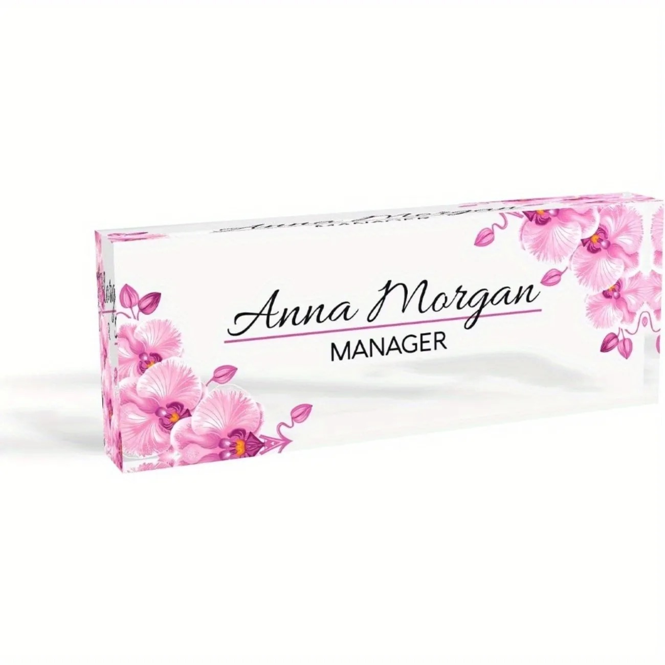 Custom 2D Flat Acrylic Desk Na - Desk Name Plate ulasan dan harga