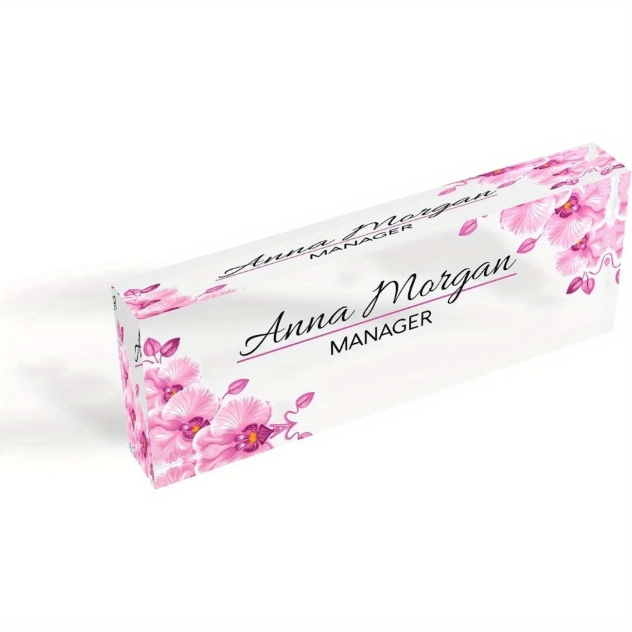 Custom 2D Flat Acrylic Desk Na - Desk Name Plate ulasan dan harga