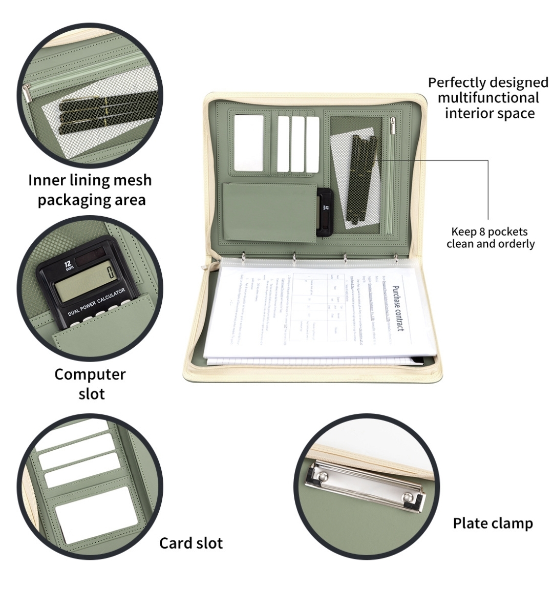 New A4 Zippered Padfolio Folde - Portfolio Folder Zip ulasan dan harga