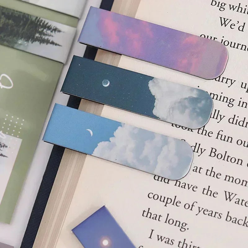 2Pcs/Set Landscape Themed Magn - Paperclip Magnetic Set ulasan dan harga