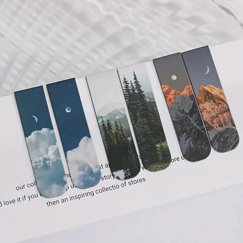 2Pcs/Set Landscape Themed Magn - Paperclip Magnetic Set ulasan dan harga