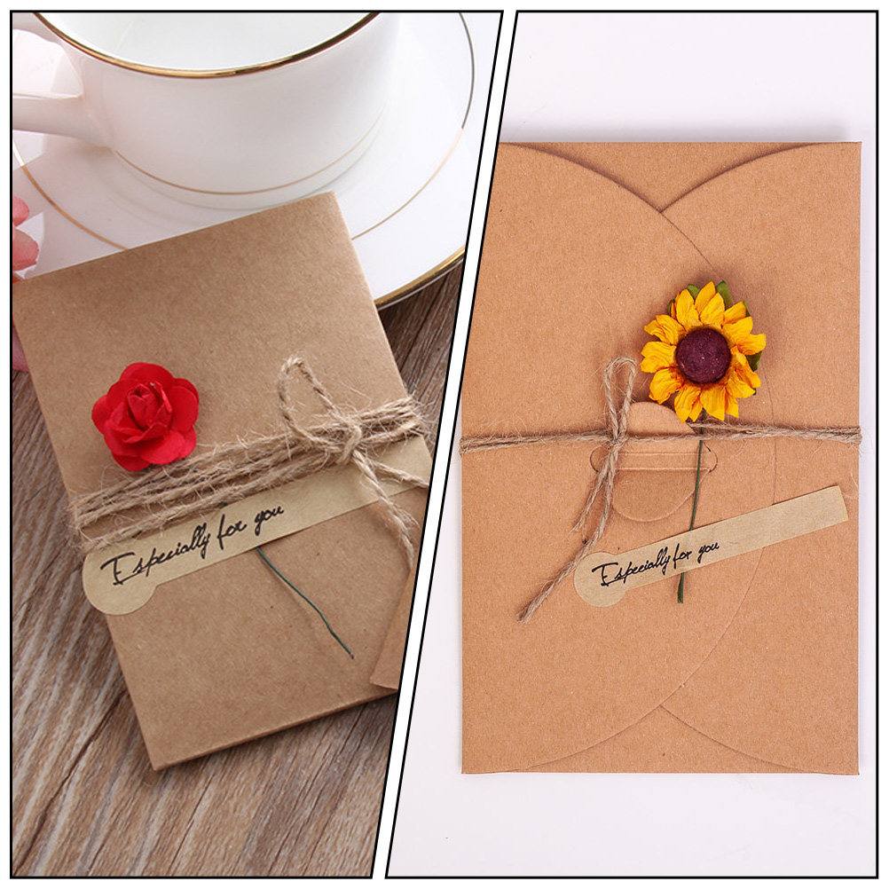 12Pcs Vintage Greeting Card Se - Letter Envelope Kraft ulasan dan harga