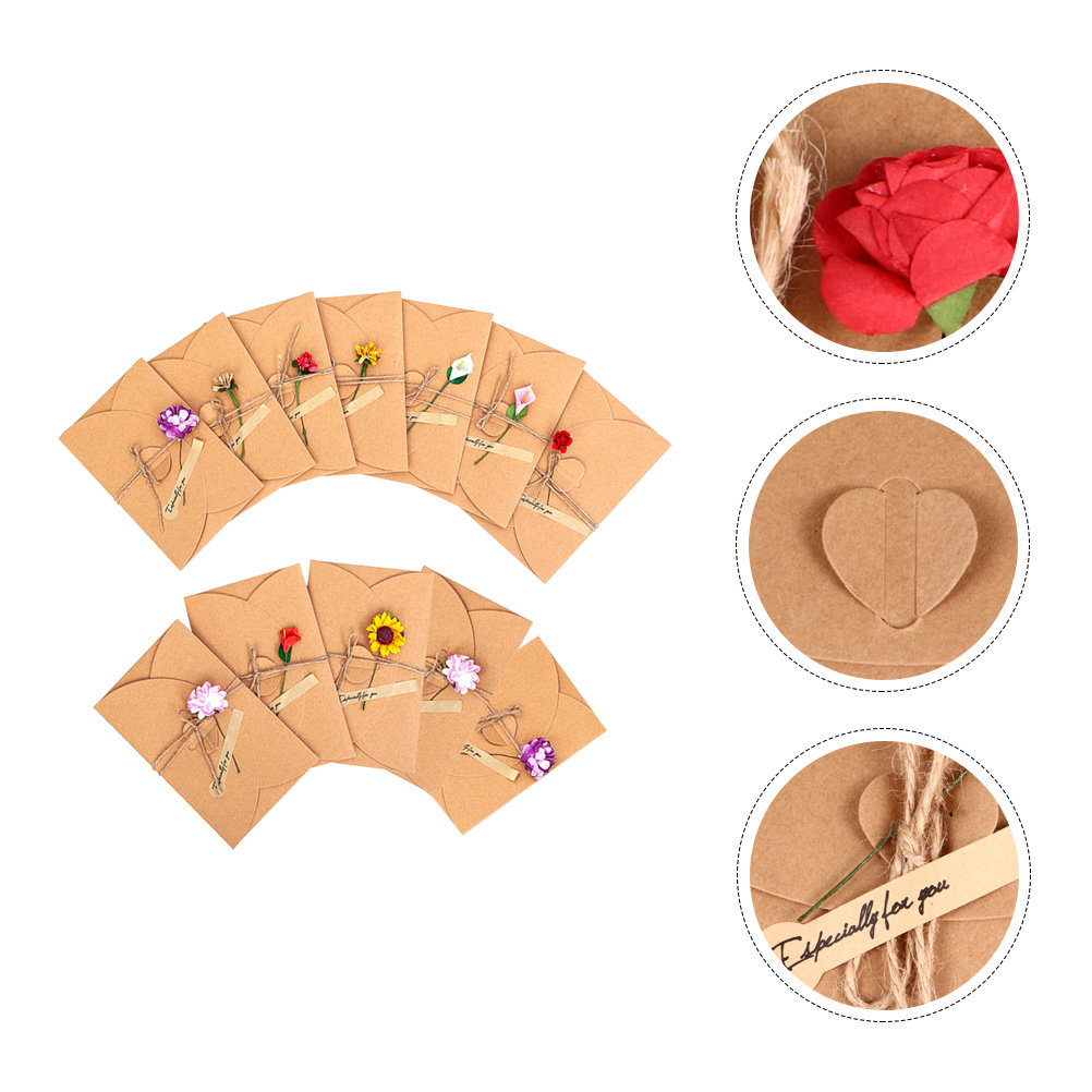 12Pcs Vintage Greeting Card Se - Letter Envelope Kraft ulasan dan harga