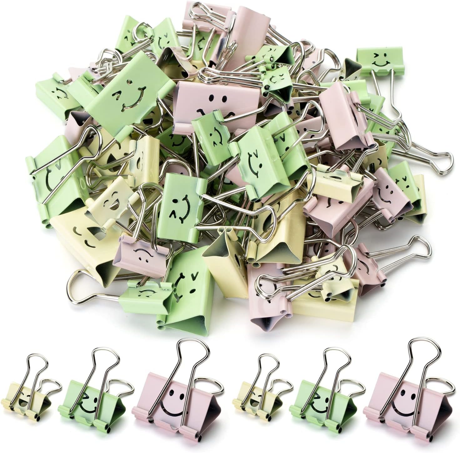 Smiley Binder Clips 80 Pack, A - Binder Clip Assorted ulasan dan harga
