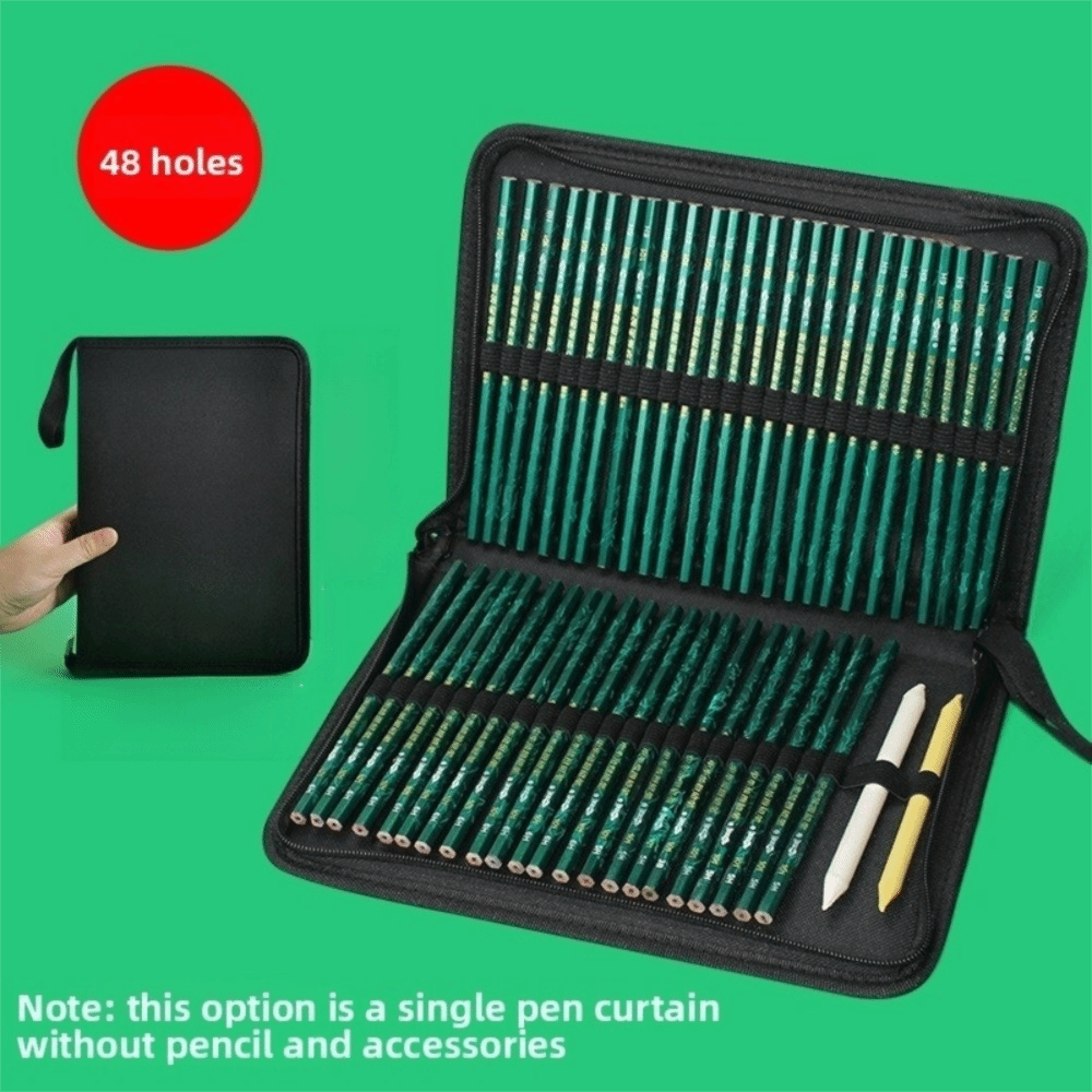 36/48/72 Hole Pen Curtain Blac - Pen Pouch Roll ulasan dan harga