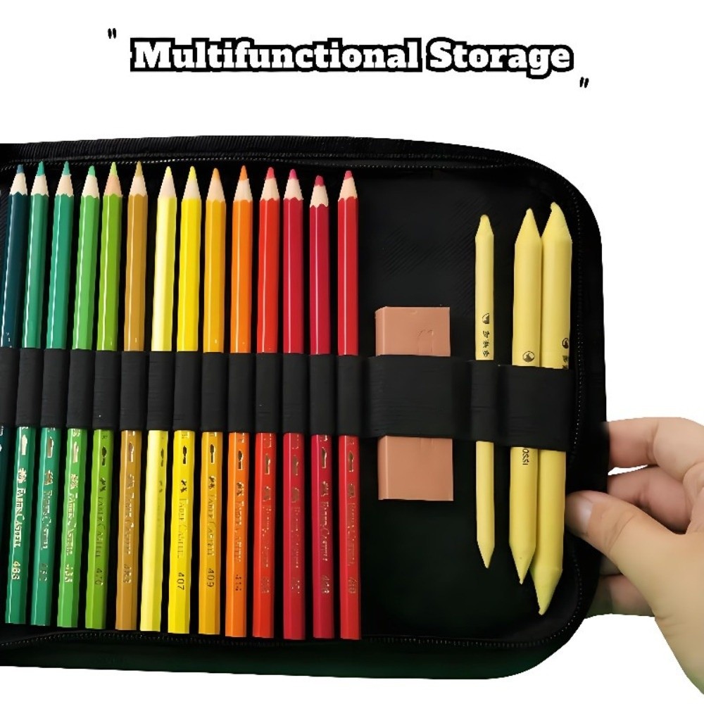 36/48/72 Hole Pen Curtain Blac - Pen Pouch Roll ulasan dan harga