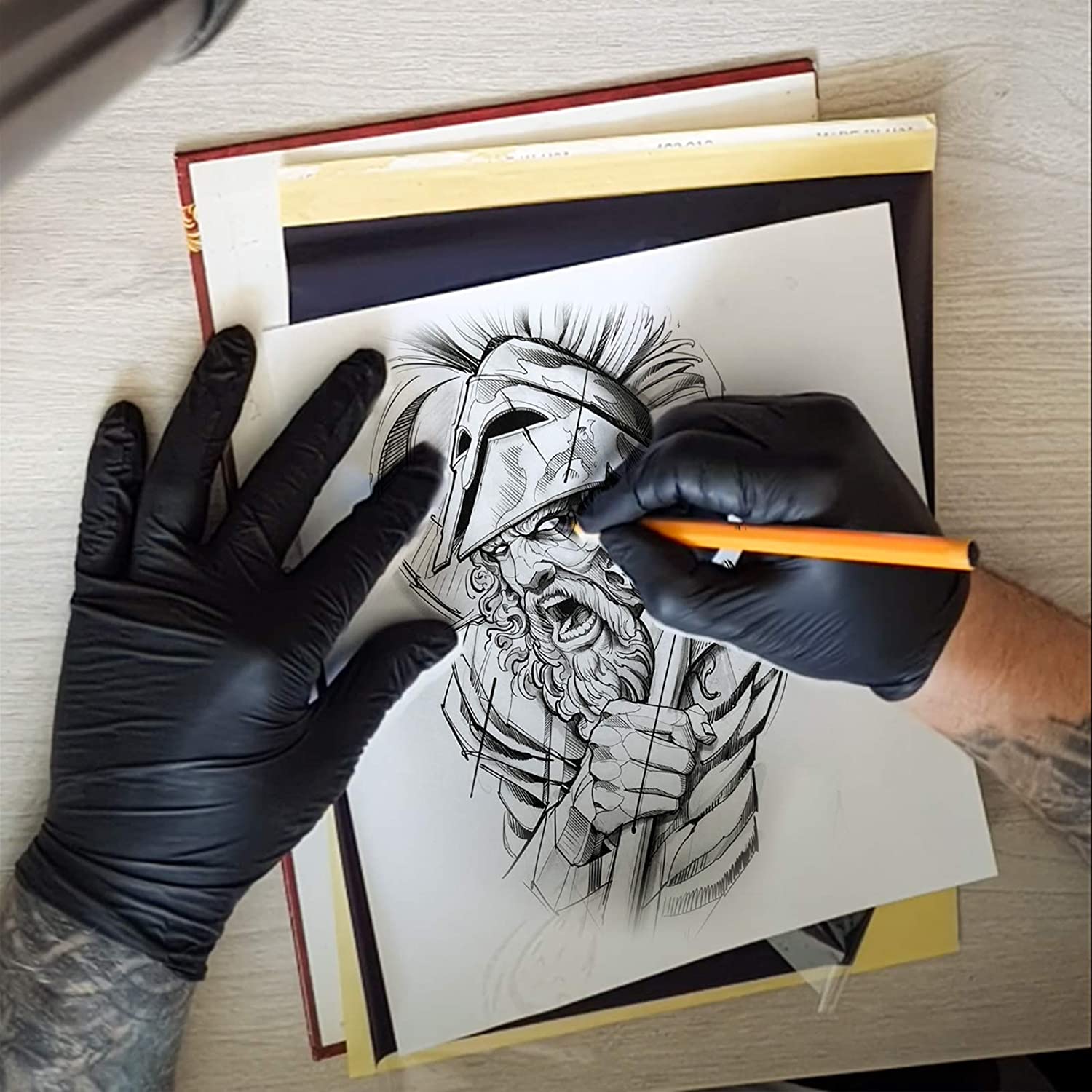 POSEIDON A4 Tattoo Transfer Pa - Carbon Copy Book ulasan dan harga