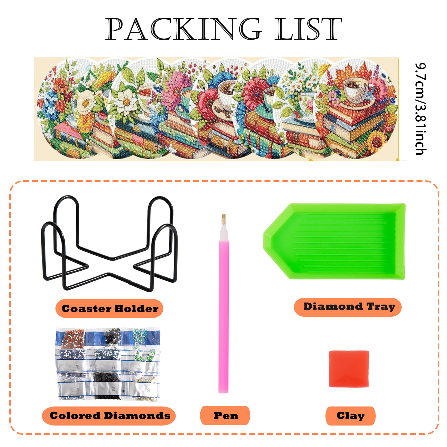 8PCS/DIY Diamond Art Painting  - Graph Paper Pad ulasan dan harga