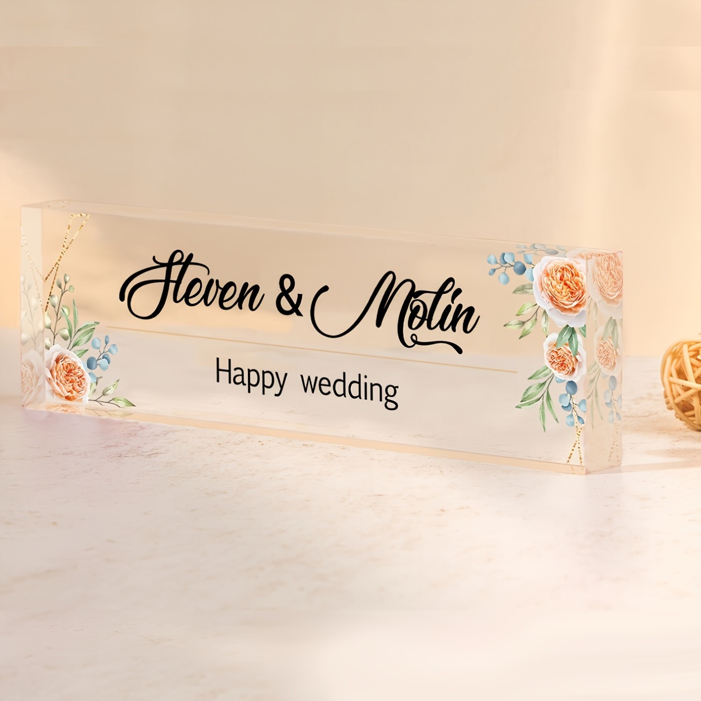 Custom 2D Acrylic Desk Name Pl - Desk Name Plate ulasan dan harga