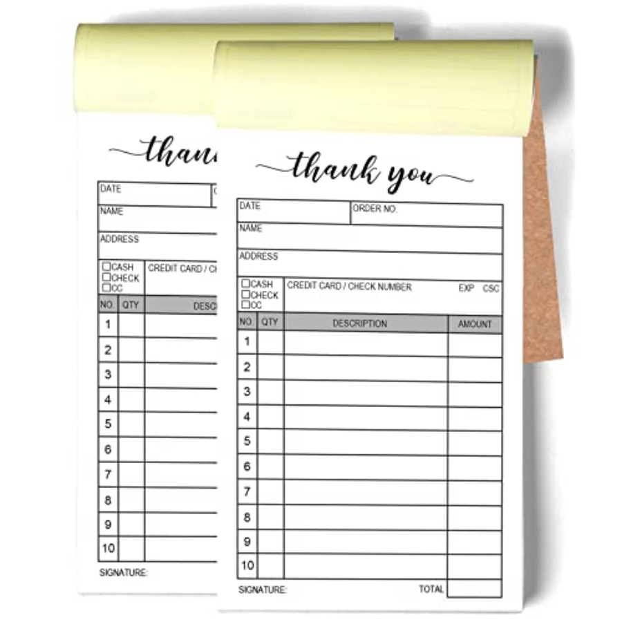 Thank You Receipt Book 2 Packs - Carbon Copy Book ulasan dan harga