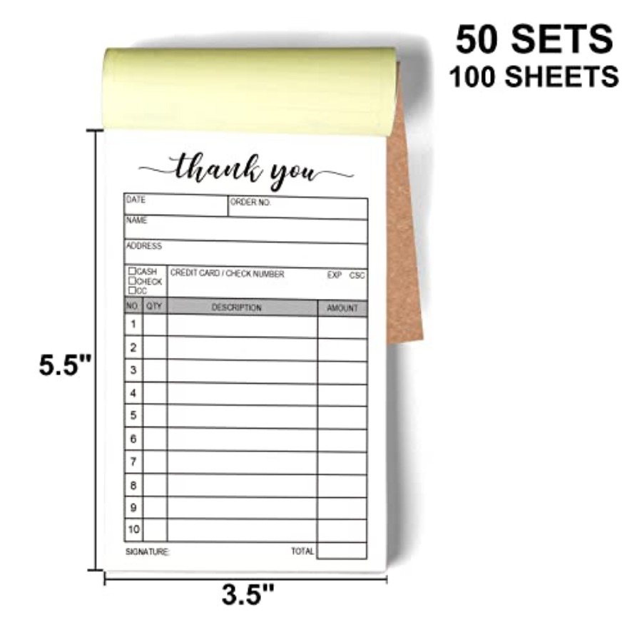 Thank You Receipt Book 2 Packs - Carbon Copy Book ulasan dan harga