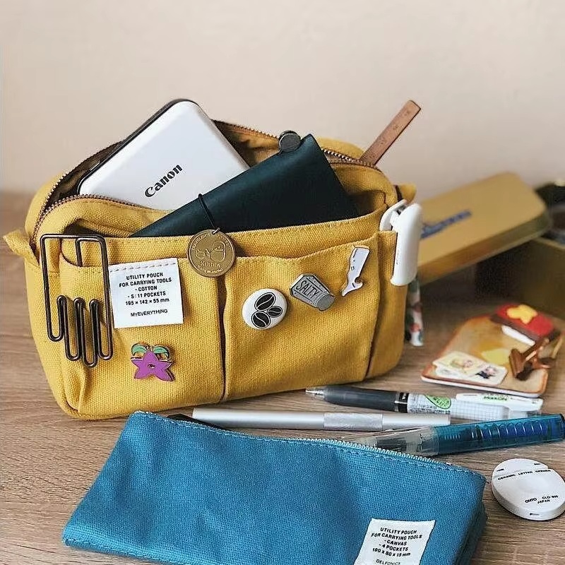 Large Capacity Canvas Storage  - Pen Pouch Roll ulasan dan harga