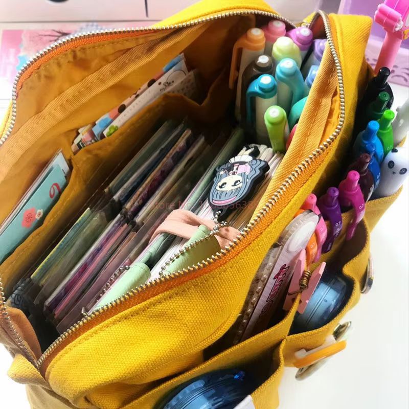 Large Capacity Canvas Storage  - Pen Pouch Roll ulasan dan harga