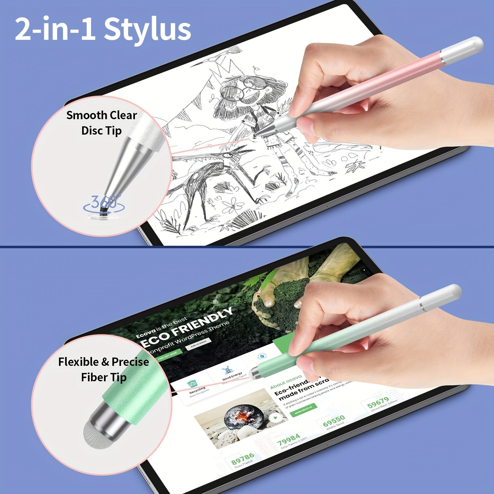 2 in 1 Universal Stylus Pen fo - Sticky Note Cube ulasan dan harga