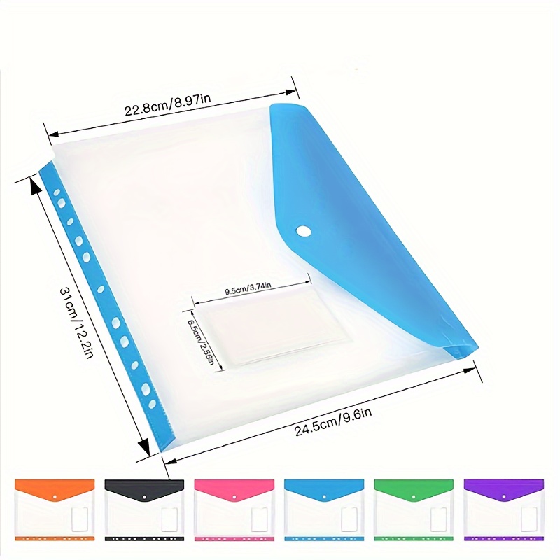 6 pcs Plastic envelope with ad - Portfolio Folder Zip ulasan dan harga