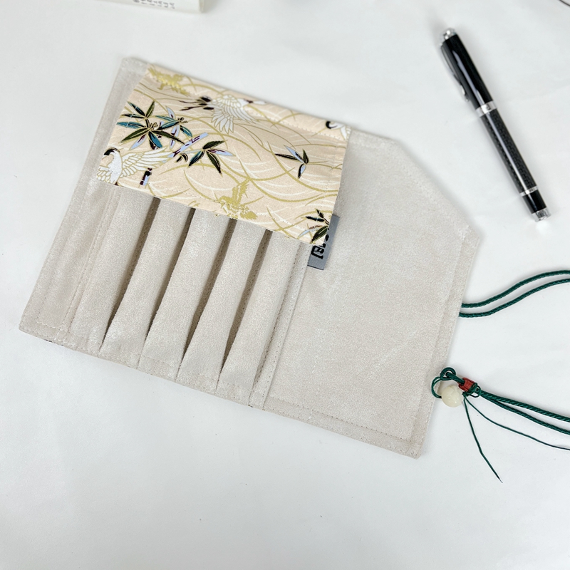 Retro Chinese Style Pen Curtai - Pen Pouch Roll ulasan dan harga