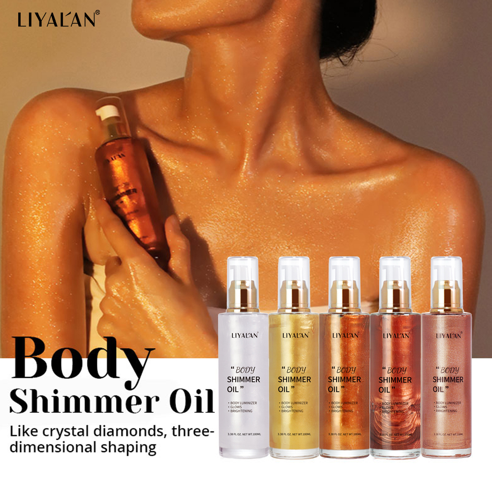 100ml Body Shimmer Oil Highlig - Correction Fluid White ulasan dan harga