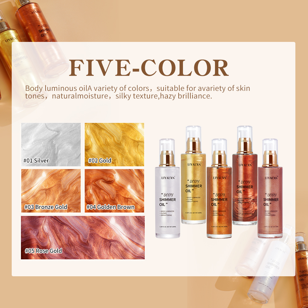 100ml Body Shimmer Oil Highlig - Correction Fluid White ulasan dan harga