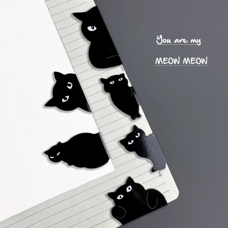 6 Pcs/set Cute Cat Magnet Book - Paperclip Magnetic Set ulasan dan harga
