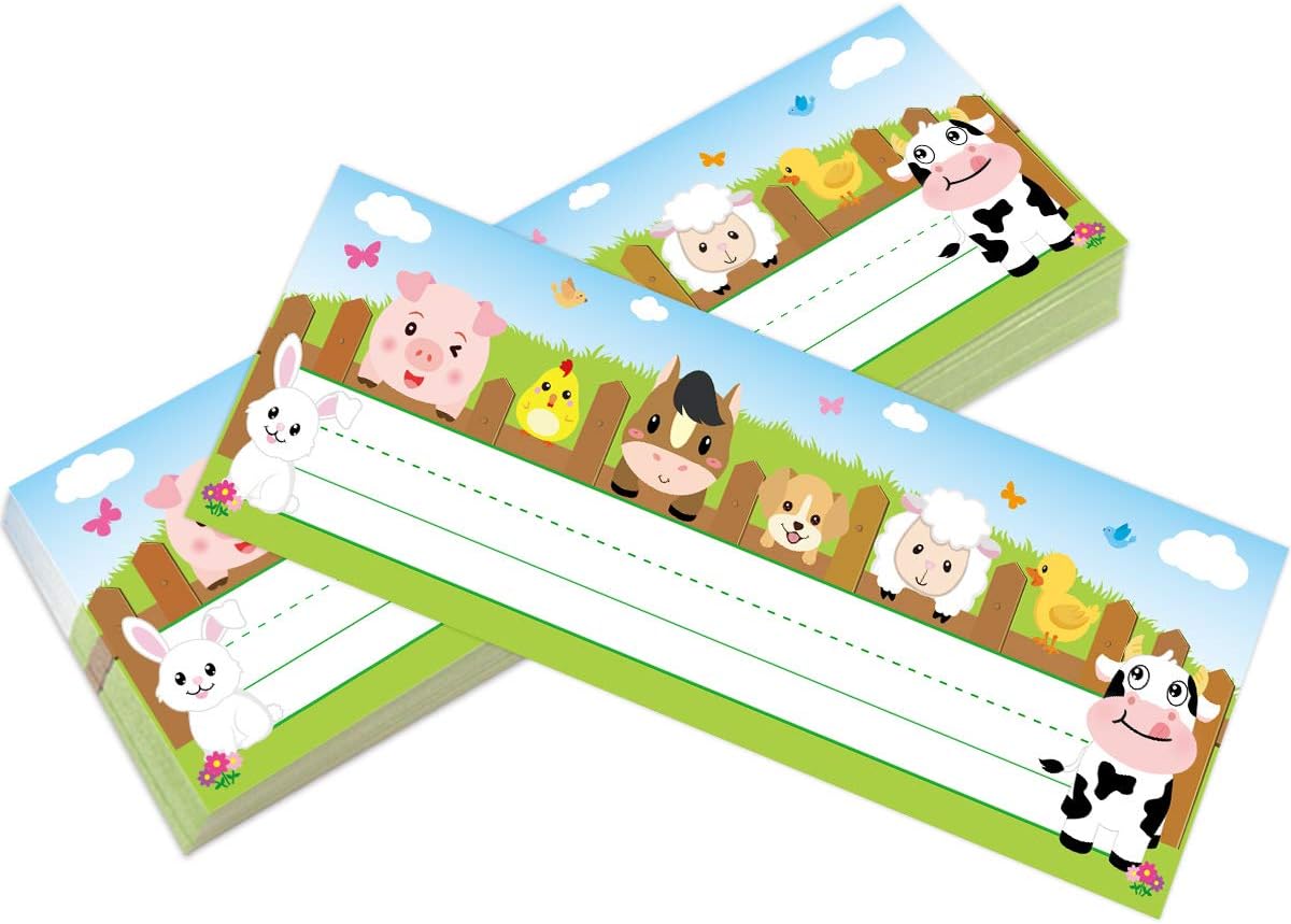 36 Pack Farm Animal Name Plate - Desk Name Plate ulasan dan harga