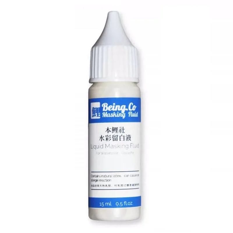 White/Blue Watercolor Masking  - Correction Fluid White ulasan dan harga