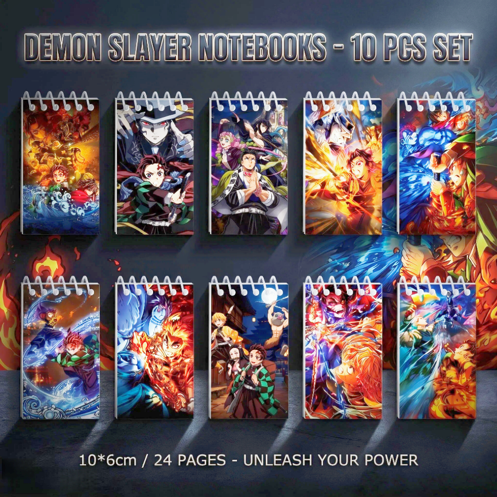 10PCS Demon Slayer Notepads. S - Stationery Warehouse ulasan dan harga
