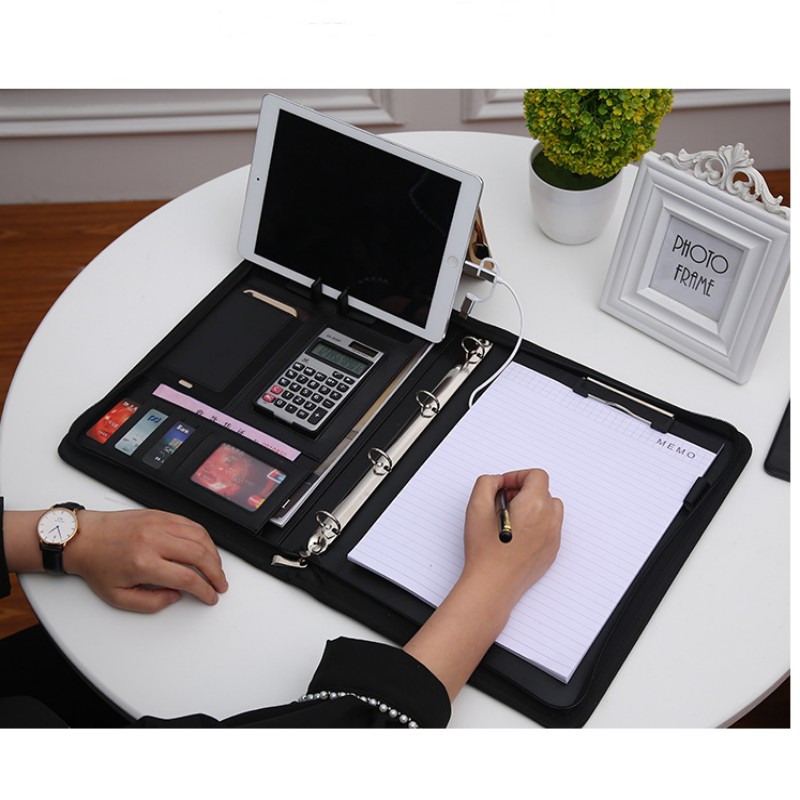 Multifunctional A4 Conference  - Portfolio Folder Zip ulasan dan harga