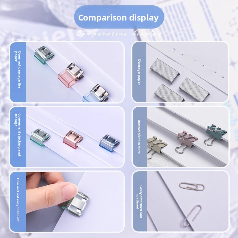 Push Clip for Office Sliding F - Binder Clip Assorted ulasan dan harga