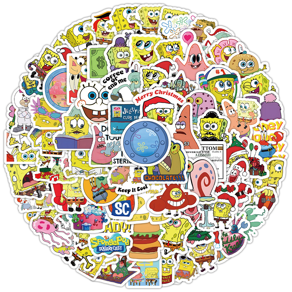 100pcs Kawaii SpongeBob Cartoo - Memo Pad Sticky ulasan dan harga